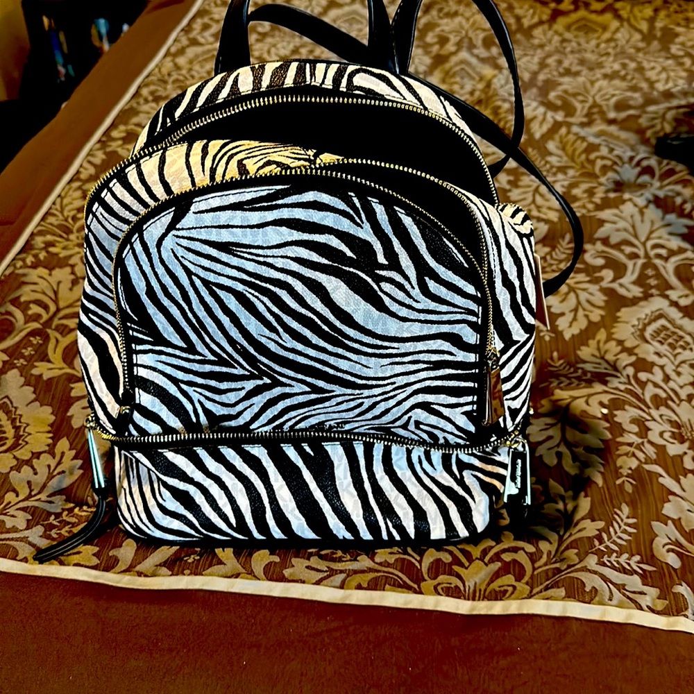 Zebra print Michael Kors Backpack (new)